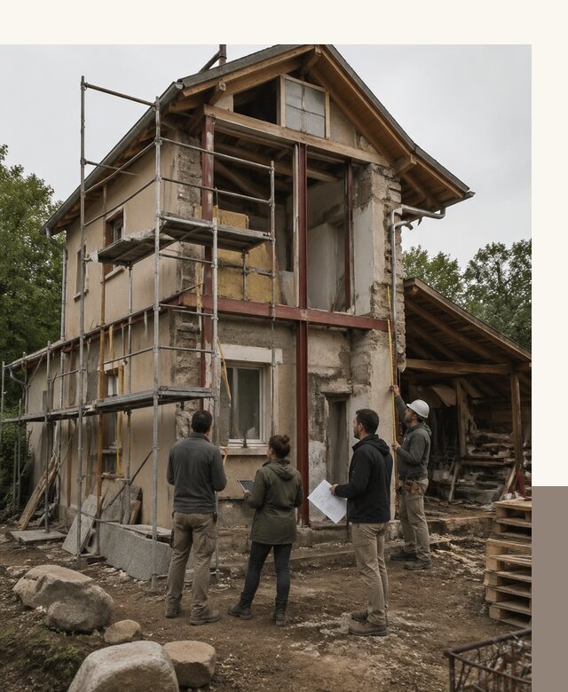 Реконструкция загородного дома под ключ в Черкесске от бюро