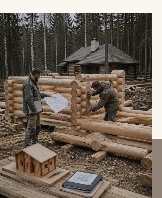 Проектирование и строительство домов из бревна в Черкесске